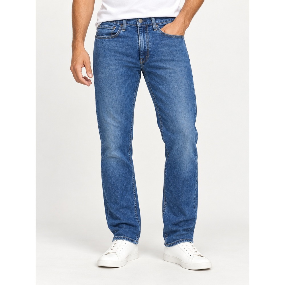 Levis 505 Regular Fit Jeans Mens 34x30 Medium Wash Straight Leg Denim Blue 4090